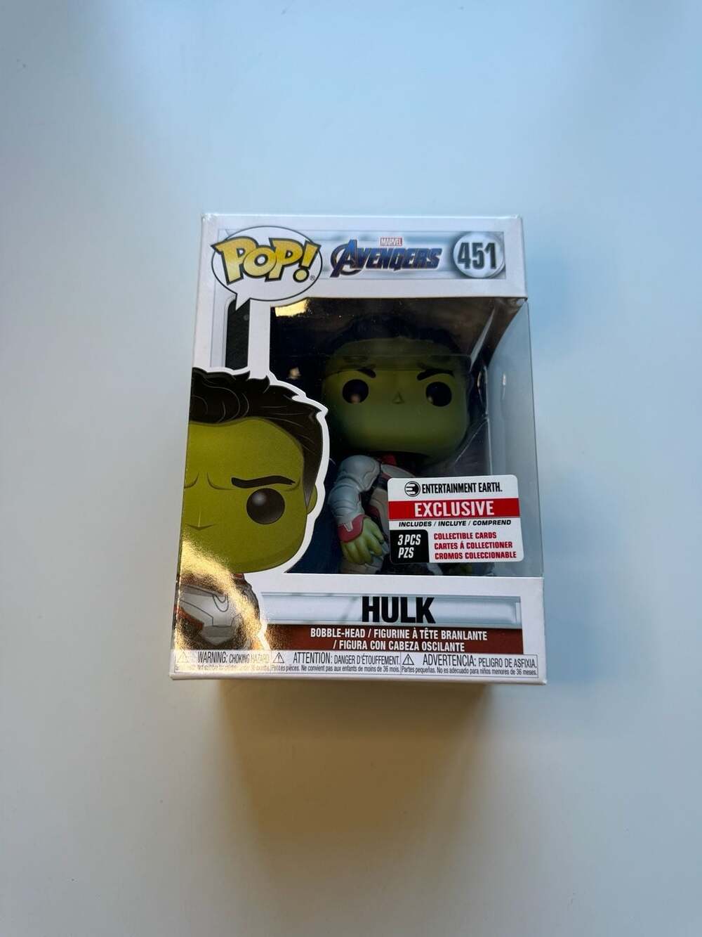 Funko Pop Marvel Avengers Hulk 451 Exclusive With Cards